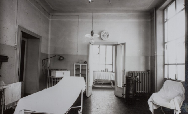 L'ospedale, foto d'epoca, Crespi d'Adda