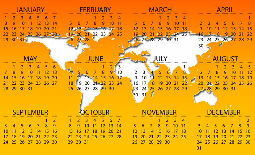 Un calendario per le Giornate Mondiali  e le Ricorrenze Nazionali